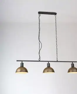 Moderné lampy do obývačky Luster 2023016 BLACK + ANTIQUE BRONZE E27 LW3