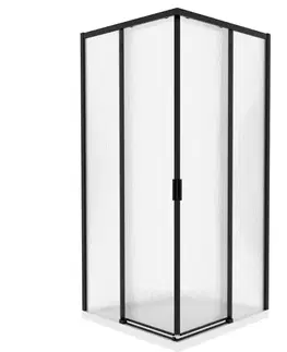 Sprchové kúty 90x90 Sprchový kút štvorcový Eter 90x90x190 black
