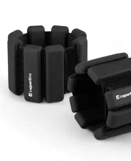 Ostatné fitness náradie Fitness závažie na členok a zápästie inSPORTline Brace 2x0,5 kg čierna
