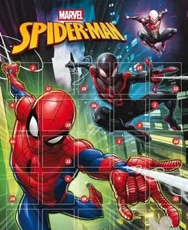Pre deti a mládež - ostatné Adventný kalendár so samolepkami - Spider-Man