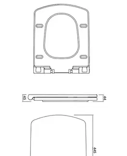 Záchody CERSANIT - SEDADLO EASY DUROPLAST SOFT-CLOSE EASY-OFF K98-0089