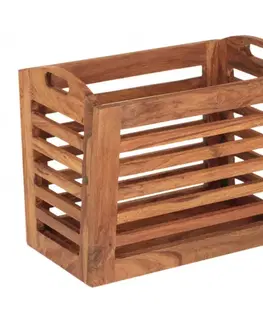 Doplnky Kôš na noviny Kali 34x29x20 indický masív palisander