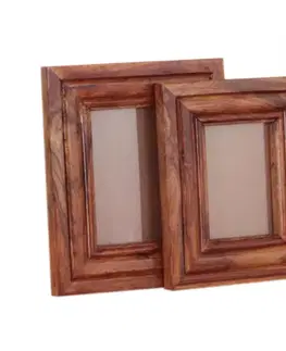 Klasické fotorámčeky Fotorámčeky sada 2ks Kali indický masív palisander