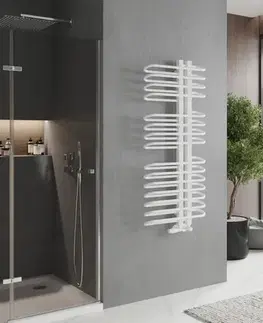 Radiátory do kúpeľne MEXEN - Ops vykurovací rebrík/radiátor 1300 x 550 mm, 694 W, biela W122-1300-550-00-20