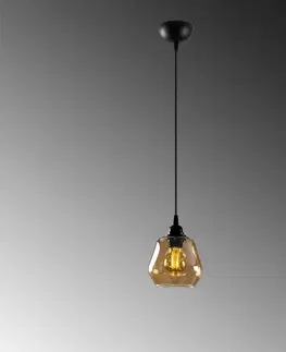 Svietidlá Závesný luster Gold - 030, zlatá-čierna