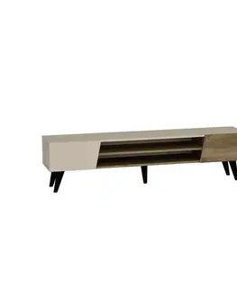 Konferenčné stolíky Televízny stolík Clark Walnut and Beige