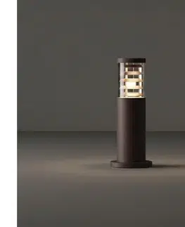 Záhradné lampy Ideal Lux - Vonkajšie svietidlo TRONCO 1xE27/42W/230V 40 cm IP65 hnedá 248271
