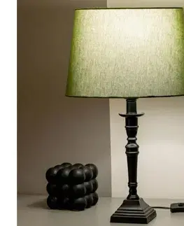 Lampy BRILAGI - Stolová lampa CERIA 1xE27/60W/230V pr. 30 cm čierna/zelená 1xEG49185+EG781039