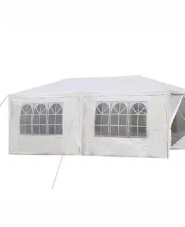 Záhradné altány KONDELA Tekno Typ 2 záhradný stan 300x600 cm biela