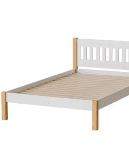 Postele pre dievčatá Posteľ Gaja 120 Biela/Prírodný Dub
