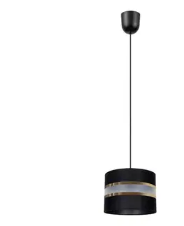 Svietidlá  Luster na lanku CORAL 1xE27/60W/230V čierna 0452