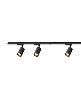 Svietidlá  Bodové svietidlo v lištovom systéme PIPE 4xGU10/10W/230V čierna ML1165