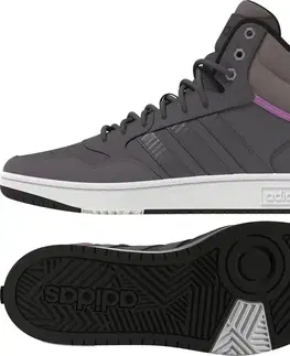 Obuv jesenná a zimná Adidas Hoops 3.0 Mid WTR W Veľkosť: 40 2/3 EUR