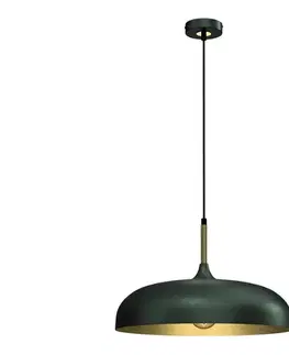 Svietidlá  Luster na lanku LINCOLN 1xE27/60W/230V pr. 45 cm zelená MLP7900