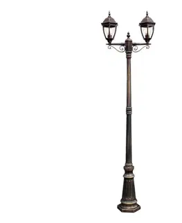 Záhradné lampy Redo 9609 - Vonkajšia lampa SEVILLA 2xE27/42W/230V IP44 zlatá/patina 9609