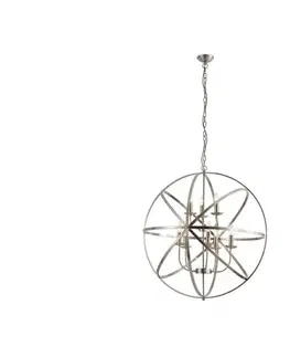 Svietidlá Searchlight 2478-8AB - Luster na reťazi ORBIT 8xE14/60W/230V mosadz 2478-8AB