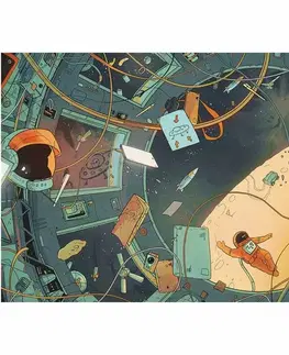 Puzzle Dino Puzzle Vesmír - Nájdi 10 predmetov 47x33cm 300 dielikov XL v krabici 27x19x4cm