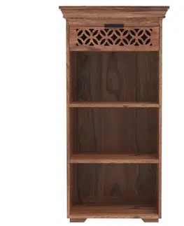 Knižnice Knižnica Mira 60x120x45 indický masív palisander