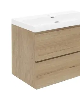 Kúpeľňový nábytok Kúpeľňová skrinka s umývadlom SAT B-Way 79x50x45 cm dub mat BWAY280OAKU4 BWAY280OAKU4