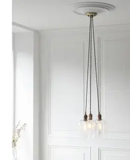 Svietidlá Endon 120648 - Závesný luster na lanku 3xE27/10W/230V mosadz 120648