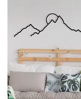Obrazy  Nástenná dekorácia 100x29 cm hory kov 279ENZ2601