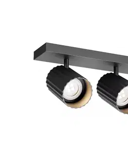 Svietidlá Redo 01-3403 - Bodové svietidlo DELPHI 2xGU10/7W/230V čierna 01-3403