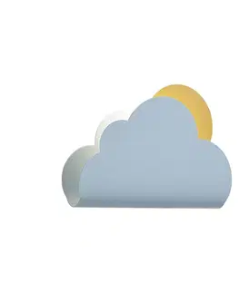 Nástenné osvetlenie Detská nástenná lampa Modrý oblak so slnkom - Cloudy