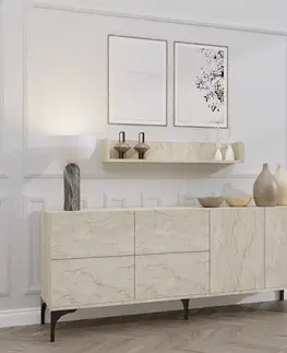 Komody Konzolový stolík Stella - Travertine