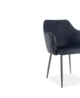 Stoličky Jedálenské kreslo ASTOR VELVET Signal