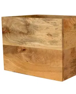 Doplnky Kôš na noviny 40x30x30 Gita indický masív mango