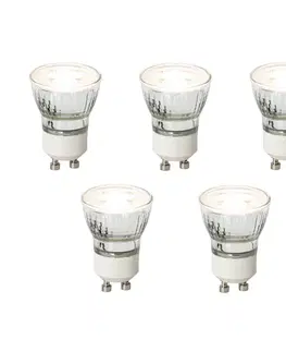 LED osvetlenie Sada 5 stmievateľných LED žiaroviek GU10 35mm 3W 220LM 3000K