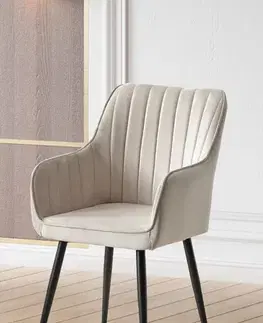 Jedálenské zostavy Stolička Nova - Cream, Black