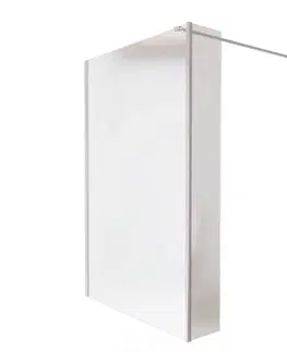 Sprchovacie kúty BESCO - Walk-in sprchovací kút AVEO - FARBA rámu - Chróm / Leštený hliník (ALU), Pevná stena - 30 cm, Rozmer A - 130 cm, Rozmer C - 195 cm, Výplň - Číre bezpečnostné sklo - 8 mm BCAVEO130+BCAVEO30