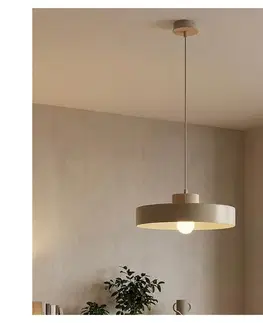 Svietidlá EMIBIG Závesný luster na lane KIVI 1xE27/15W/230V béžový 1668/1L
