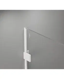 Sprchové dvere MEXEN/S - Lunar Sprchová zástena WALK-IN pravá 90 x 200, transparent 8 mm, biela 830-090-000-20-00-P