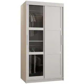 Šatníkové skrine Skriňa Dome III 100 biela