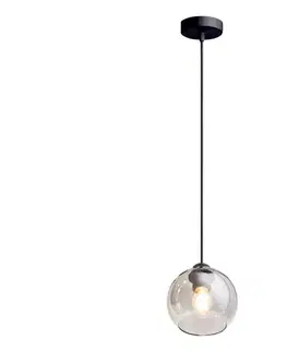 Svietidlá HEXE Luster na lanku LATIL 1xE27/60W/230V čierna 0804