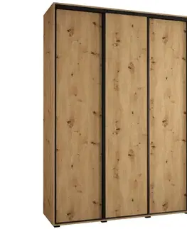 Šatníkové skrine Skriňa 45 Canaris 1 190 artisan/čierna