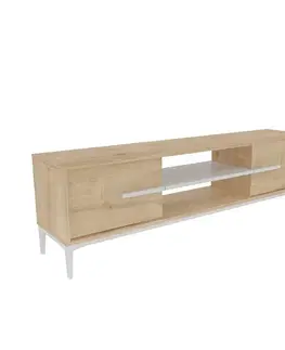 TV stolíky TV stolík Eslem - Oak, White