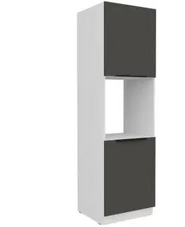 Kuchynské skrinky stojace Kuchynská skrinka Aria-Gr/Wh Anti Fingerprint 60dp-210 2f