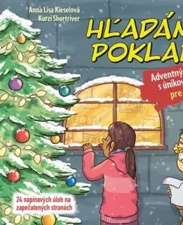 Pre deti a mládež - ostatné Hľadáme poklad – Adventný kalendár pre deti s únikovou hrou - Anna Lisa Kieselová,Kurzi Shortriver