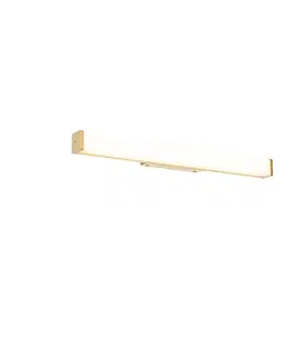 Nástenné osvetlenie Kúpeľňová nástenná lampa mosadz 62 cm vrátane LED IP44 - Cascada