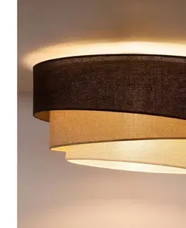 Svietidlá BRILAGI - Stropné svietidlo TRIO 3xE27/60W/230V priemer 60 cm hnedá/béžová/biela 8590828052616