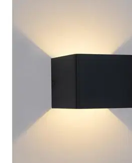 Svietidlá BRILAGI - LED vonkajšie nástenné svietidlo DONNANI LED/5W/230V 10 cm čierne IP44 BRI755