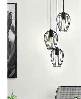 Svietidlá Eglo 49479 - Luster NEWTOWN 3xE27/60W/230V 49479