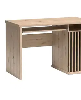 Moderné kancelárske stoly Písací stôl s lamelami l Cali C-19 artisan