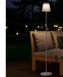 Lampy Eglo 901902 -LED solárna stojaca lampa SCORDIANO LED/2,3W/3,7V 1800mAh IP44 biela 901902