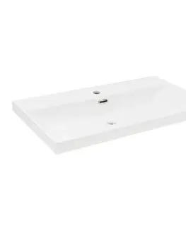 Umývadlá Nábytkové umývadlo SAT B-Way 81x46,5 cm otvor pre batériu uprostred SATBW8046 SATBW8046