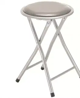 Stolčeky a hokerlíky Skladacia taburetka Alto Silver sivá