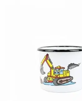 Hrnčeky a šálky Kinekus Hrnček smaltovaný, 8 cm/0,35l bager KLC